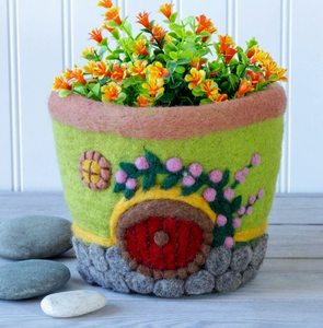 Forest House Felt Planter