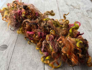 "In Dreams" Dirty Girl -Hand Spun & Hand Dyed Art Yarn-Gotland Glendale Ridge Farms