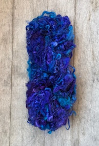 Cotswold Purple & Sparkle - Hand Shorn, Dyed & Spun-Dirty Girl Yarns