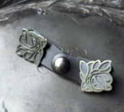 JUL- Art Nouveau Magnolia Latch - Black
