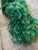 Green Cotswold & Sparkle - Hand Shorn, Dyed & Spun-Dirty Girl Yarns