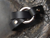JUL - Bezel Ring Shawl Cuff-Black with Nickel