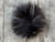 4" Furreal Pom "Mantled Guereza" - 100% Acrylic Extra Soft Vegan Fur Pom Pom