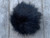  5" Large Faux Fur Pom Pom-Black