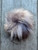 4" Faux Fur Pom Pom-Grey