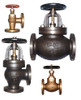 IMPA 751133 Globe Valve - Straight - Cast Iron - SS Trim - Screw Down Non Return - JIS 10K 80