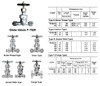 IMPA 750662 GLOBE VALVE FORGED STEEL F7329 40K 40K-20 JIS 20 MM 170 MM 120 MM 85 MM 4 19 MM