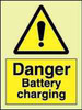 IMPA 337543 hazard sign - Danger battery charging