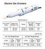 IMPA 591076 Hitachi GP2S2, Electric Die Grinder, collet 6 mm, max diameter 32 mm, 530 W, 29.000 rpm Hitachi