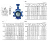 IMPA 754421 Lug Butterfly Valve - Ductile Iron - Bronze Disc - NBR Seat - DIN PN6 - gear operated 150