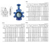 IMPA 754418 Lug Butterfly Valve - Ductile Iron - Bronze Disc - NBR Seat - DIN PN6 - lever operated 80
