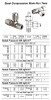 IMPA 733412 MALE RUN TEE STEEL  WITH CUTTING RING 1/2"BSP x16mm