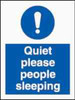 IMPA 335878 Mandatory sign - Quiet please people sleeping