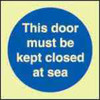 IMPA 335818 Mandatory sign - This door must be closed @ sea
