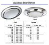 IMPA 170804 MEAT PLATE 300mm OVAL STAINLESS STEEL