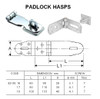 IMPA 490517 Padlock hasp