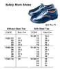 IMPA 190318 PAIR OF SAFETY WORK SHOES WITH STEEL TOE Size 42