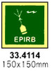 IMPA 334114 Photoluminescent IMO symbol - Epirb