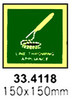 IMPA 334118 Photoluminescent IMO symbol - Linethrowing appliance