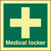 IMPA 334127 Photoluminescent IMO symbol - Medical locker