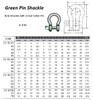 IMPA 234544 BOW SHACKLE SCREW PIN 10x11x17mm  SWL 1,0 ton