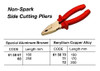 IMPA 615872 PLIER SIDE CUTTING 200mm ALUMINIUM-BRONZE NON-SPARK