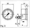 IMPA 653201 PRESSURE GAUGE GLYCERINE FILLED DIA: 63MM G1/4" BACK RANGE RANGE:-1/+1,5 BAR