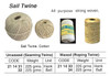 IMPA 211434 SAIL TWINE COTTON-WAXED ball 225 gram