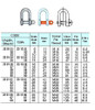 IMPA 230155 SCREW PIN D-SHACKLE GALV. 16x16x32mm  (0,8 ton)