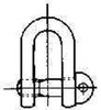 IMPA 231351 SCREW PIN D-SHACKLE GALV. 8x8x16mm  (0,2 ton)