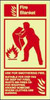 IMPA 336434 Self adh. Fire equipment sign - Fire blanket