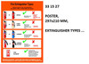 IMPA 331527 Self adhesive poster - Extinguisher types
