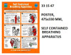 IMPA 331547 Self adhesive poster - Self contained breathing apparatus