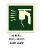 IMPA 334081 Self adhesive safety sign - Sign daylight signalling lamp