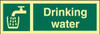 IMPA 334180 Self adhesive safety sign - Sign Drinking water