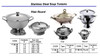 IMPA 170837 SOUP TUREEN WITH COVER cap.4 litre STAINLESS STEEL
