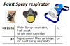 IMPA 331132 SPARE FILTER CARTRIDGE FOR ORGANIC VAPOURS-RESPIRATOR