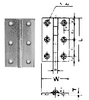 IMPA 490404 BUTT HINGE 50x30mm BRASS