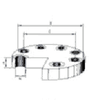 IMPA 735665 Steel blind flange PN 16 DIN 2576 mat. S235JR,   10"