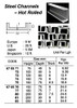 IMPA 670572 Steel channel hot rolled St37,0 UNP 100