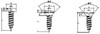 IMPA 694401 TAPPING SCREW PAN HEAD 5,5x50mm DIN7981-STEEL ZINC