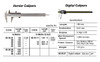 IMPA 650511 CALIPER VERNIER STAINLESS STEEL 150MM MM/INCH