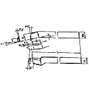 IMPA 633034 TOOL BIT TIP WELDED HSS #15L-25 LEFT HAND 25X25X200MM