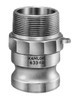 IMPA 351751 CAM & GROOVE MALE ADAPTER PART F LM 1/2" BSP MALE
