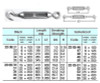 IMPA 230535 TURNBUCKLE OPEN TYPE GALV. M16x250mm  HOOK+EYE