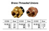 IMPA 732262 UNION 3340 BRASS BSP 1/4"