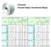 IMPA 211222 VINYLON ROPE 9mm 3-strand coil of 220 mtr.