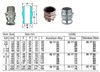 IMPA 351762 Cam and groove coupler - material aluminium Type F (male part with outer thread) - conn. 8" (on request)