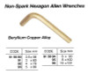 IMPA 615694 WRENCH ALLEN HEXAGON 6mm BERYLLIUM-COPPER NON-SPARK