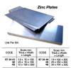 IMPA 673445 Zinc casted plates,  300x150x25